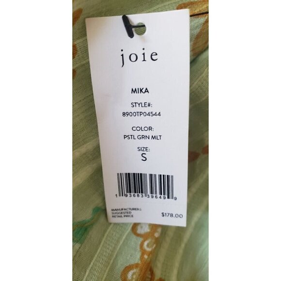 NWT JOIE MIKA PASTEL GREEN SLEEVELESS HIGH NECK TOP - Picture 8 of 10
